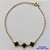 PULSEIRA NO BRUTO PRONTO PARA O BANHO - PULSEIRA TIPO VAN CLEEF COM 3 PINGENTES EM VIDRO DE 9MM - PULSEIRA COM 18CM + EXTENSOR - PESO TOTAL: 2,9GR - COMPOSIÇÃO: LATÃO / VIDRO - BRU9409 - Imagem 1