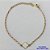 PULSEIRA NO BRUTO PRONTO PARA O BANHO - PULSEIRA TIPO VAN CLEEF COM PINGENTE 11MM BRANCA (ESMALTADO) TAMANHO: 18CM COM FECHO LAGOSTA - PESO 1,9GR -  BRU9413 - Imagem 1