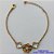 PULSEIRA NO BRUTO PRONTO PARA O BANHO - PULSEIRA COM PINGENTE FLOR CRAVEJADA COM ZIRCÔNIAS COLORIDAS 16MM E 2 PINGENTES TIPO VAN CLEFF 11MM EM VIDRO CRISTAL - PULSEIRA COM 18CM + EXTENSOR - PESO TOTAL: 3,8GR - COMPOSIÇÃO: LATÃO / ZIRCÔNIA / VIDRO- BRU9450 - Imagem 1