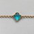 PULSEIRA NO BRUTO PRONTO PARA O BANHO - PULSEIRA TIPO VAN CLEEF 11MM EM VIDRO AZUL - PULSEIRA COM 18CM + EXTENSOR - PESO TOTAL: 2,8GR - COMPOSIÇÃO: LATÃO / VIDRO BRU9452 - Imagem 2