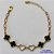 PULSEIRA NO BRUTO PRONTO PARA O BANHO - PULSEIRA TIPO VAN CLEEF COM 6 PINGENTES 11MM - TAMANHO 18CM COM FECHO LAGOSTA + EXTENSOR - PESO 5,3GR - COMPOSIÇÃO: LATÃO / VIDRO - BRU9495 - Imagem 1