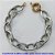 PULSEIRA MASCULINA NO BRUTO PRONTA PARA O BANHO - PULSEIRA EM ALUMÍNIO (A03) - COMPRIMENTO: 20CM - LARGURA 13,8MM - FECHO BÓIA - PESO 12,7GR - COMPOSIÇÃO: ALUMÍNIO - BRU9502 - Imagem 1