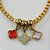 PULSEIRA NO BRUTO PRONTA PARA O BANHO - PULSEIRA EM LATÃO COM PINGENTES TIPO VAN CLEEF - COMPRIMENTO: 17CM - ESPESSURA 4MM - FECHO LAGOSTA - PESO 12,1GR - COMPOSIÇÃO: LATÃO / VIDRO / ZIRCÔNIA- BRU9569 - Imagem 2