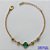 PULSEIRA NO BRUTO PRONTA PARA O BANHO - PULSEIRA TIPO VAN CLEEF COM BOLINHAS VAZADAS - COMPRIMENTO: 17CM - FECHO LAGOSTA + EXTENSOR - PESO 3,4GR - COMPOSIÇÃO: LATÃO / VIDRO - BRU9594 - Imagem 1