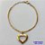 PULSEIRA NO BRUTO PRONTA PARA O BANHO - PULSEIRA EM LATÃO COM PINGENTE CORAÇÃO DUPLO VAZADO  26MM (303) - COMPRIMENTO: 17CM - ESPESSURA 2,8MM - FECHO LAGOSTA - PESO 8,4GR - COMPOSIÇÃO: 100% LATÃO - BRU9614 - Imagem 1