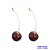 ACESSÓRIO NO BRUTO PRONTO PARA O BANHO - BRINCO FORMATO CEREJA - TAMANHO 18x20MM  PESO TOTAL DO PAR 11,2GR - PESO DA BASE 0,9GR (35MM) - VENDIDA POR PAR - BRU9686 - Imagem 2