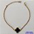 PULSEIRA NO BRUTO PRONTO PARA O BANHO -  PULSEIRA TIPO VAN CLEEF COM PINGENTE 15MM - TAMANHO 18CM COM EXTENSOR E FECHO LAGOSTA - PESO 2,7GR - COMPOSIÇÃO: LATÃO / RESINA - BRU9689 - Imagem 1