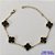 PULSEIRA NO BRUTO PRONTO PARA O BANHO -  PULSEIRA TIPO VAN CLEEF COM 5 PINGENTES  - TAMANHO 18CM COM EXTENSOR E FECHO LAGOSTA - PESO 4,6GR - COMPOSIÇÃO: LATÃO / RESINA - BRU9691 - Imagem 1