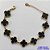 PULSEIRA NO BRUTO PRONTO PARA O BANHO -  PULSEIRA COM 9 PINGENTES TIPO VAN CLEEF 15MM - TAMANHO 18CM COM EXTENSOR E FECHO LAGOSTA - COMPOSIÇÃO: LATÃO / RESINA - PESO 8,4GR - BRU9697 - Imagem 1