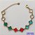 PULSEIRA NO BRUTO PRONTO PARA O BANHO - PULSEIRA COM 10 PINGENTES TIPO VAN CLEEF EM VIDRO COLORIDO 11MM - TAMANHO 18CM COM EXTENSOR E FECHO LAGOSTA - COMPOSIÇÃO: LATÃO / VIDRO - PESO 9GR - BRU9706 - Imagem 1