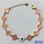 PULSEIRA NO BRUTO PRONTO PARA O BANHO - PULSEIRA COM 10 PINGENTES TIPO VAN CLEEF 11MM E OLHO GREGO NO CENTRO - TAMANHO 18CM COM EXTENSOR E FECHO LAGOSTA - COMPOSIÇÃO: 100% LATÃO - PESO 8,6GR - BRU9719 - Imagem 1