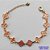 PULSEIRA NO BRUTO PRONTO PARA O BANHO - PULSEIRA COM 10 PINGENTES TIPO VAN CLEEF 11MM - TAMANHO 18CM COM EXTENSOR E FECHO LAGOSTA - COMPOSIÇÃO: 100% LATÃO - PESO 7,9GR - BRU9721 - Imagem 1