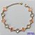 PULSEIRA NO BRUTO PRONTO PARA O BANHO - PULSEIRA COM 11 PINGENTES TIPO VAN CLEEF 11MM - TAMANHO 18CM COM EXTENSOR E FECHO LAGOSTA - COMPOSIÇÃO: LATÃO / VIDRO - PESO 9,5GR - BRU9722 - Imagem 1