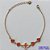 PULSEIRA NO BRUTO PRONTO PARA O BANHO - PULSEIRA TIPO VAN CLEEF 11MM COM 4 PINGENTES CORAÇÕES EM VIDRO VERMELHO - TAMANHO 18CM COM EXTENSOR E FECHO LAGOSTA - COMPOSIÇÃO: LATÃO / VIDRO - PESO 3GR - BRU9726 - Imagem 1