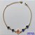 PULSEIRA NO BRUTO PRONTO PARA O BANHO - PULSEIRA TIPO VAN CLEEF 11MM COM 4 PINGENTES CORAÇÕES EM VIDRO AZUL - TAMANHO 18CM COM EXTENSOR E FECHO LAGOSTA - COMPOSIÇÃO: LATÃO / VIDRO - PESO 3GR - BRU9727 - Imagem 1