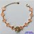 PULSEIRA NO BRUTO PRONTO PARA O BANHO - PULSEIRA COM 10 PINGENTES TIPO VAN CLEEF 11MM E FLOR COM ZIRCÔNIAS COLORIDAS - TAMANHO 18CM COM EXTENSOR E FECHO LAGOSTA - COMPOSIÇÃO: LATÃO / ZIRCÔNIA - PESO 10,3GR - BRU9732 - Imagem 1