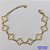 PULSEIRA NO BRUTO PRONTO PARA O BANHO - PULSEIRA COM 8 PINGENTES TIPO VAN CLEEF VAZADOS 14MM (E3217) - TAMANHO 18CM COM EXTENSOR E FECHO LAGOSTA - COMPOSIÇÃO: LATÃO - PESO 3,1GR - BRU9750 - Imagem 1