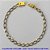 PULSEIRA NO BRUTO PRONTO PARA O BANHO - PULSEIRA EM LATÃO (M01128) - COMPRIMENTO: 20CM - LARGURA 5MM - FECHO GAVETA COM TRAVA - PESO 5,6GR - COMPOSIÇÃO: 100% LATÃO - BRU9771 - Imagem 1