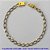 PULSEIRA NO BRUTO PRONTO PARA O BANHO - PULSEIRA EM LATÃO (M01128) - COMPRIMENTO: 25CM - LARGURA 5MM - FECHO GAVETA COM TRAVA - PESO 7,2GR - COMPOSIÇÃO: 100% LATÃO - BRU9772 - Imagem 1
