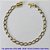 PULSEIRA NO BRUTO PRONTO PARA O BANHO - PULSEIRA LATÃO (M01128) - COMPRIMENTO: 20CM - LARGURA 5MM - FECHO CANHÃO COM TRAVA - PESO 6,1GR - COMPOSIÇÃO: 100% LATÃO - BRU9779 - Imagem 1