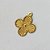 ACESSORIO NO BRUTO PRONTO PARA O BANHO - PINGENTE TIPO "VAN CLEEF" COM UMA ARGOLINHA - TAMANHO 14MM - PESO 0,4GR - COMPOSIÇÃO: 100% LATÃO - (VENDIDA POR UNIDADE) - BRU0001609 - Imagem 2