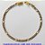PULSEIRA MASCULINA NO BRUTO PRONTO PARA O BANHO - PULSEIRA 5X1 (M5118) - TAMANHO 25CM - LARGURA 3,9MM - FECHO GAVETA COM TRAVA - PESO 5,8GR - COMPOSIÇÃO: 100% LATÃO - BRU9845 - Imagem 1