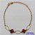 PULSEIRA NO BRUTO PRONTO PARA O BANHO -  PULSEIRA COM ELEMENTOS VAZADOS OVAIS E 2 PINGENTES TIPO VAN CLEEF   - TAMANHO 18CM COM EXTENSOR E FECHO LAGOSTA - PESO 2,7GR - BRU9896 - Imagem 1