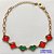 PULSEIRA NO BRUTO PRONTO PARA O BANHO - PULSEIRA COM 6 PINGENTES TIPO VAN CLEEF EM VIDRO 11MM - TAMANHO 18CM COM EXTENSOR E FECHO LAGOSTA - COMPOSIÇÃO: LATÃO / VIDRO - PESO 6,3GR - BRU9918 - Imagem 1