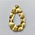 ACESSÓRIO NO BRUTO PRONTO PARA O BANHO(CX08)- PINGENTE MARTELADO GOTA 13X22MM (E3194) - COMPOSIÇÃO: 100% LATÃO -  PESO TOTAL 0,7GR - BRU0001658 - Imagem 2