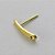 ACESSÓRIO NO BRUTO PRONTO PARA O BANHO - BASE PARA BRINCO COM PINO COMPRIDO TAMANHO 3x13MM PESO DO PAR 0,6GR - VENDIDA POR PAR - BRU0001689 - Imagem 2