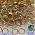 BASE PARA BRINCO NO BRUTO PRONTO PARA O BANHO(CX128)(CHATÃO REDONDO DE 10MM)(E913) COMPOSIÇÃO 100% LATÃO -PESO  0,4GR - BRU0001691 - Imagem 1