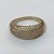 ANEL NO BRUTO PRONTO PARA O BANHO - ANEL CRAVEJADO EM MICROS ZIRCÔNIAS - LARGURA: 9MM - PESO MEDIO 5,1GR - COMPOSIÇÃO: LATÃO / ZIRCÔNIA - ANEL000327 - Imagem 2