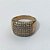 ANEL NO BRUTO PRONTO PARA O BANHO - ANEL CRAVEJADO EM MICROS ZIRCÔNIAS - LARGURA: 12MM - PESO MEDIO 6,4GR - COMPOSIÇÃO: LATÃO / ZIRCÔNIA - ANEL000333 - Imagem 2