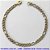 PULSEIRA NO BRUTO PRONTO PARA O BANHO - PULSEIRA EM LATÃO 5X1 (M51128) - TAMANHO 25CM - LARGURA 4,8MM - FECHO LAGOSTA - PESO 8,2GR - COMPOSIÇÃO: 100% LATÃO - BRU10017 - Imagem 1