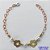 PULSEIRA NO BRUTO PRONTO PARA O BANHO(CX66) - PULSEIRA COM PÉROLAS E FLORES VAZADAS - TAMANHO: 18CM COM FECHO LAGOSTA - PESO 2,6GR - BRU10077 - Imagem 1