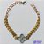 PULSEIRA NO BRUTO PRONTO PARA O BANHO(CX66) - PULSEIRA ESCAMAS COM PINGENTE TIPO VAN CLEEF - TAMANHO: 18CM COM FECHO LAGOSTA - PESO 3,3GR -  BRU10089 - Imagem 1