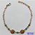 PULSEIRA NO BRUTO PRONTO PARA O BANHO - PULSEIRA COM OLHOS GREGOS E PINGENTES COM PALAVRA FÉ - TAMANHO: 18CM COM FECHO LAGOSTA - PESO 1,8GR -  BRU10091 - Imagem 1