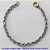 PULSEIRA NO BRUTO PRONTO PARA O BANHO - PULSEIRA EM ALÚMINIO (A13) - TAMANHO 20CM - LARGURA 5MM - FECHO LAGOSTA - PESO 3,6GR - COMPOSIÇÃO: ALUMÍNIO - BRU10126 - Imagem 1
