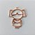 PINGENTE NO BRUTO PRONTO PARA O BANHO(CX14) - PINGENTE MENINA VAZADA CRAVEJADO EM MICRO ZIRCONIAS - COMPOSIÇÃO: LATÃO / ZIRCÔNIA - TAMANHO 30MM -  PESO TOTAL 3,1GR - BRU0001755 - Imagem 2