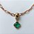 PULSEIRA NO BRUTO PRONTO PARA O BANHO -  PULSEIRA COM PINGENTE TIPO VAN CLEEF 10MM EM VIDRO VERDE - TAMANHO 18CM COM EXTENSOR E FECHO LAGOSTA - PESO 3,2GR - COMPOSIÇÃO: LATÃO / VIDRO - PENDENTE: ABS - BRU10147 - Imagem 2