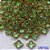 ACESSÓRIO NO BRUTO PRONTO PARA O BANHO - PINGENTE TIPO VAN CLEEF VERDE COM DUAS ARGOLINHAS - COMPOSIÇÃO: LATÃO / VIDRO - TAMANHO 10MM - (VENDIDO POR UNIDADE) PESO TOTAL 0,7GR - BRU0001787 - Imagem 1