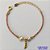 PULSEIRA NO BRUTO PRONTO PARA O BANHO(CX66) - PULSEIRA INFANTIL COM DUAS PÉROLAS E PINGENTE FIGA - TAMANHO 12CM + EXTENSOR - PESO 1,8GR - FECHO REDONDO - BRU10190 - Imagem 1