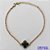 PULSEIRA NO BRUTO PRONTO PARA O BANHO -  PULSEIRA COM PINGENTE TIPO VAN CLEEF 14MM EM VIDRO - TAMANHO 18CM COM EXTENSOR E FECHO LAGOSTA - PESO 3,4GR - COMPOSIÇÃO: LATÃO / VIDRO - BRU10215 - Imagem 1