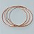 PULSEIRA (BRACELETE) NO BRUTO PRONTO PARA O BANHO - 3 PULSEIRAS ARGOLAS TAMANHO 65X65MM - LARGURA 1,3MM - PESO TOTAL 12,4GR - BRU10256 - Imagem 3
