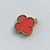 ACESSÓRIO NO BRUTO PRONTO PARA O BANHO - PINGENTE TIPO VAN CLEEF ROSA COM UMA ARGOLINHA - COMPOSIÇÃO: LATÃO / RESINA - TAMANHO 10MM - (VENDIDO POR UNIDADE) PESO TOTAL 0,4GR - BRU0001858 - Imagem 2