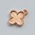 ACESSÓRIO NO BRUTO PRONTO PARA O BANHO - PINGENTE TIPO VAN CLEEF COM UMA ARGOLINHA - COMPOSIÇÃO: 100% LATÃO - TAMANHO 10MM - (VENDIDO POR UNIDADE) PESO TOTAL 0,6GR - BRU0001859 - Imagem 2