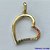 PINGENTE NO BRUTO PRONTO PARA O BANHO (CX26) - PINGENTE CORAÇÃO VAZADO CRAVEJADO EM MICROS ZIRCÔNIAS COLORIDAS (PX000154) - COMPOSIÇÃO: LATÃO / ZIRCÔNIA - TAMANHO 14X14MM -  PESO TOTAL 0,9GR - BRU10265 - Imagem 2