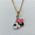 GARGANTILHA NO BRUTO PRONTO PARA O BANHO - CORRENTE CADEADO 40CM + EXTENSOR  - PINGENTE COM PERSONAGEM DESENHO ANIMADO (ESMALTADO) PESO TOTAL: 2,7GR - BRU10325 - Imagem 2