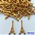 ACESSÓRIO NO BRUTO PRONTO PARA O BANHO (CX21) - PINGENTE TORRE EIFFEL - COMPOSIÇÃO: 100% LATÃO - TAMANHO 15X32MM (E1166) - PESO TOTAL 0,9GR -  BRU0001867 - Imagem 1