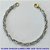 PULSEIRA EM ALUMÍNIO NO BRUTO PRONTO PARA O BANHO - PULSEIRA EM ALÚMINIO TRANÇADO (A22) - TAMANHO 25CM - LARGURA 4,7MM - FECHO LAGOSTA - PESO 3,4GR - COMPOSIÇÃO: ALUMÍNIO - BRU10366 - Imagem 1
